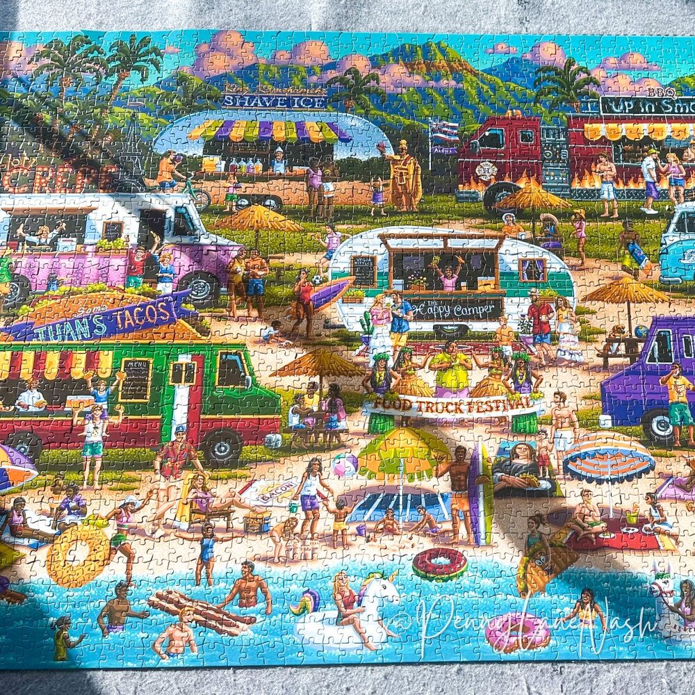 Buffalo Games Hawaiian Food Truck Festival 2000 Piece Jigsaw Puzzle - Picture 11 of 14